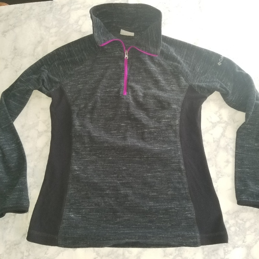 COLUMBIA Grey Fleece Pull Over